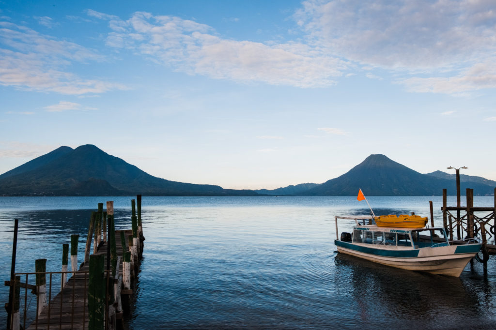 Lake Atitlan Guatemala at sunrise
